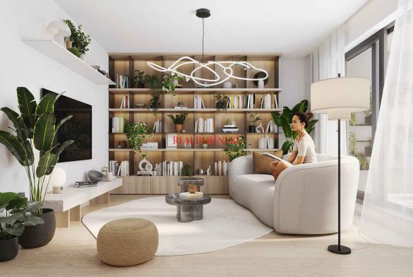 Novostavba bytu 3+kk o ploše 75,6 m² + 4,9 m² balkón ve výstavbě u Roztylského náměstí.