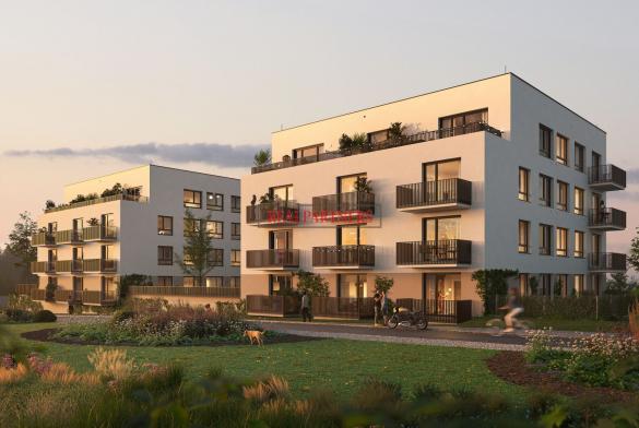 Novostavba bytu 1+kk o ploše 32,1 m² + 6,2 m² balkon ve výstavbě na dosah Prahy 6.