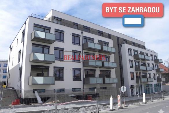 Nový byt o podlahové ploše 47,80 m² + předzahrádka 31,70 m², celkově 79 m².